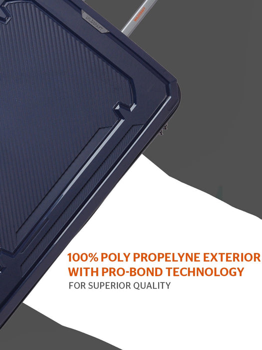 Wildcraft Safara Copper Durable Hardside Spinner Luggage Case, 8 Wheels