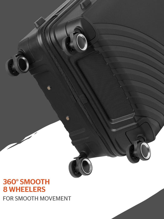 Wildcraft Onyx Hybrid Cabin Hard Shell Trolley Bag, Smooth 360-Degree Wheels, TSA Lock