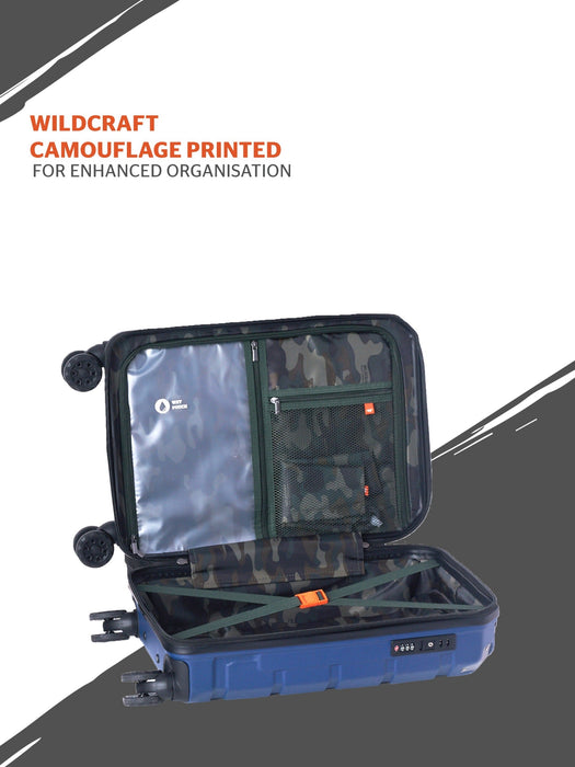 Wildcraft Boreal Polycarbonate Cabin Hard Trolley Bag with TSA Lock