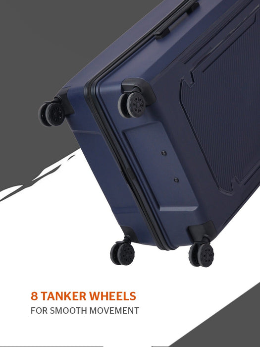 Wildcraft Safara Copper Durable Hardside Spinner Luggage Case, 8 Wheels