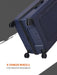 Wildcraft Safara Copper Durable Hardside Spinner Luggage Case, 8 Wheels
