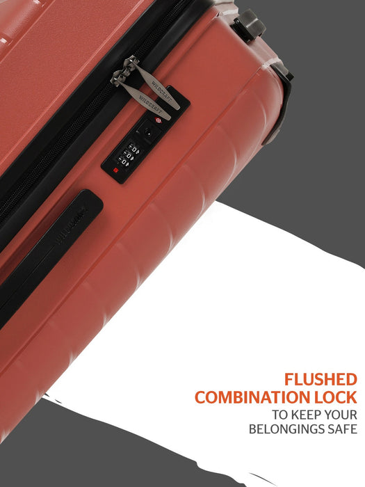 Wildcraft Flynt 3-Piece Hardside Trolley Luggage Set - Durable, Secure, Effortless Travel