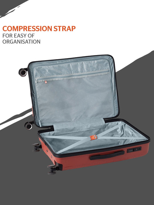 Wildcraft Flynt 3-Piece Hardside Trolley Luggage Set - Durable, Secure, Effortless Travel