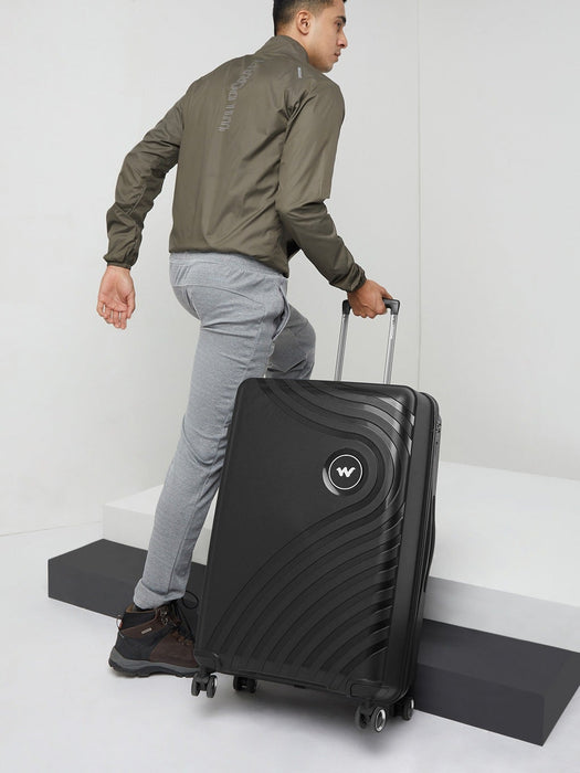 Wildcraft Onyx Hybrid Cabin Hard Shell Trolley Bag, Smooth 360-Degree Wheels, TSA Lock