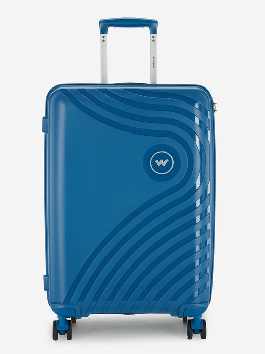 Wildcraft Onyx Hybrid Cabin Hard Shell Trolley Bag, Smooth 360-Degree Wheels, TSA Lock