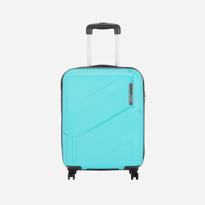 Safari Zolo Cyan Hard-Shell Dual-Wheel Trolley Bag for Effortless Travel