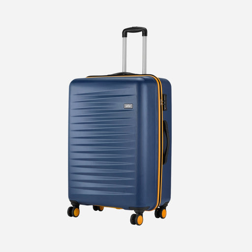 Safari Defender Blue Hard-Shell Luggage Combo: Small & Medium, TSA Lock, Dual Wheels