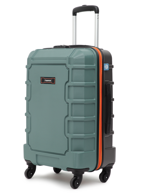 Eco-Friendly Arbor Green Medium Hardside Trolley with Secure Lock