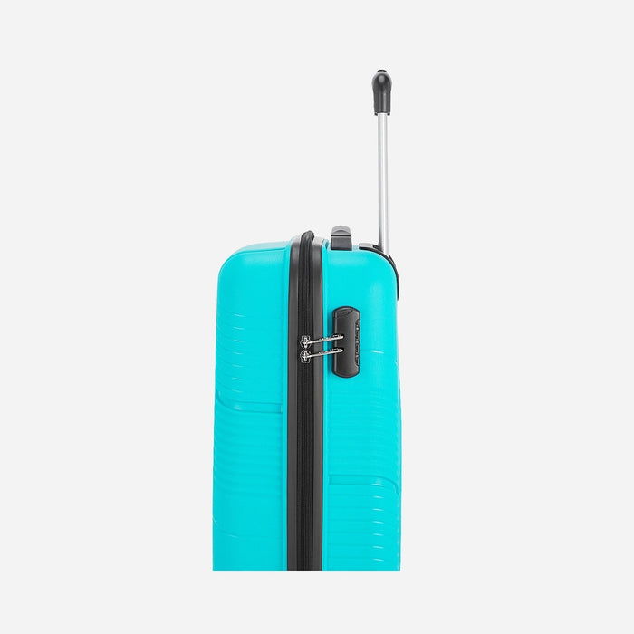 Safari Zolo Cyan Hard-Shell Dual-Wheel Trolley Bag for Effortless Travel