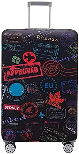 Luggage Cover Trolley Travel Covers Washable Dust Proof Anti-Scratch Suitcase Protector (Small)