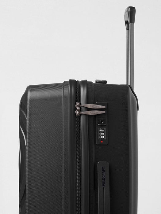 Wildcraft Onyx Hybrid Cabin Hard Shell Trolley Bag, Smooth 360-Degree Wheels, TSA Lock