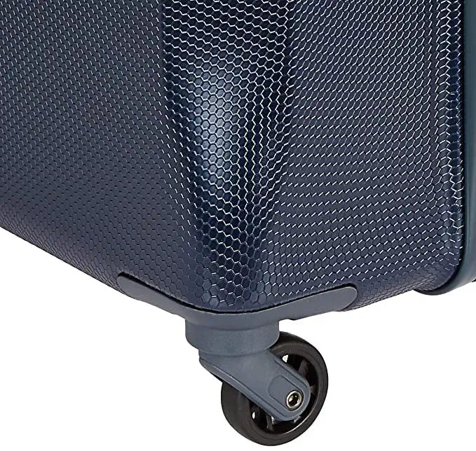 Misam ABS 66 cms Blue Hard Sided Medium Suitcase