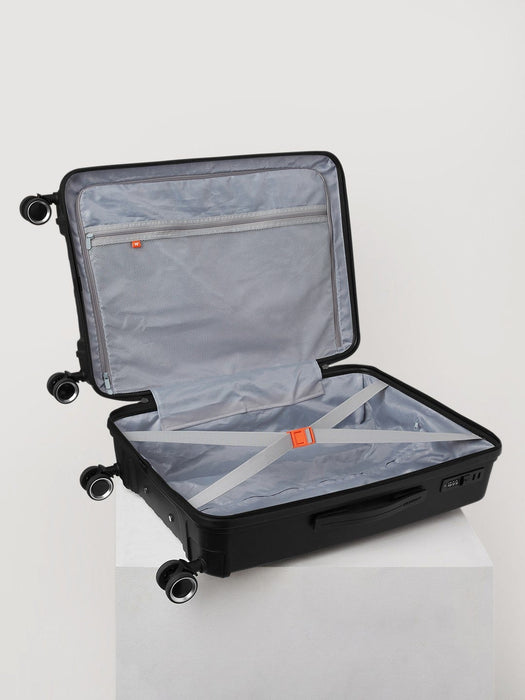 Wildcraft Onyx Hybrid Cabin Hard Shell Trolley Bag, Smooth 360-Degree Wheels, TSA Lock