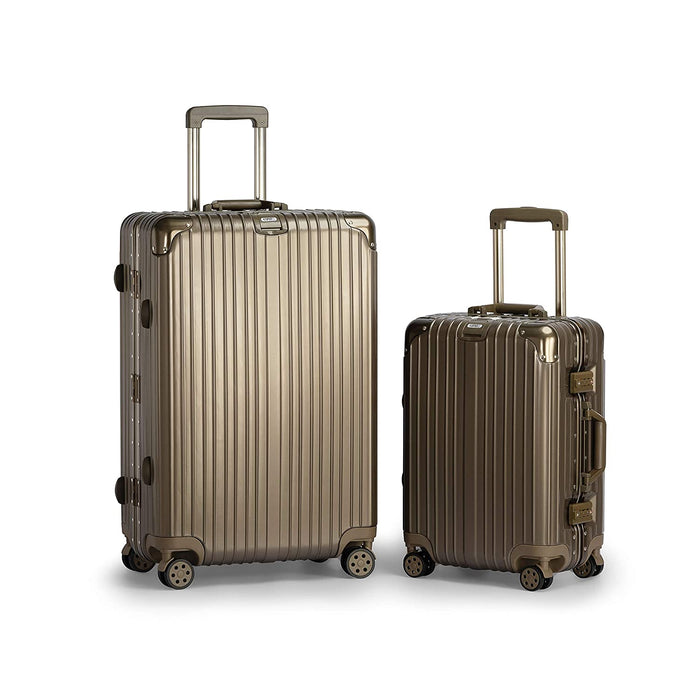 2-Piece Set Aluminium Frame Ultra-Light Hardside Expandable, Built-in TSA Lock, Zipperless Luggage
