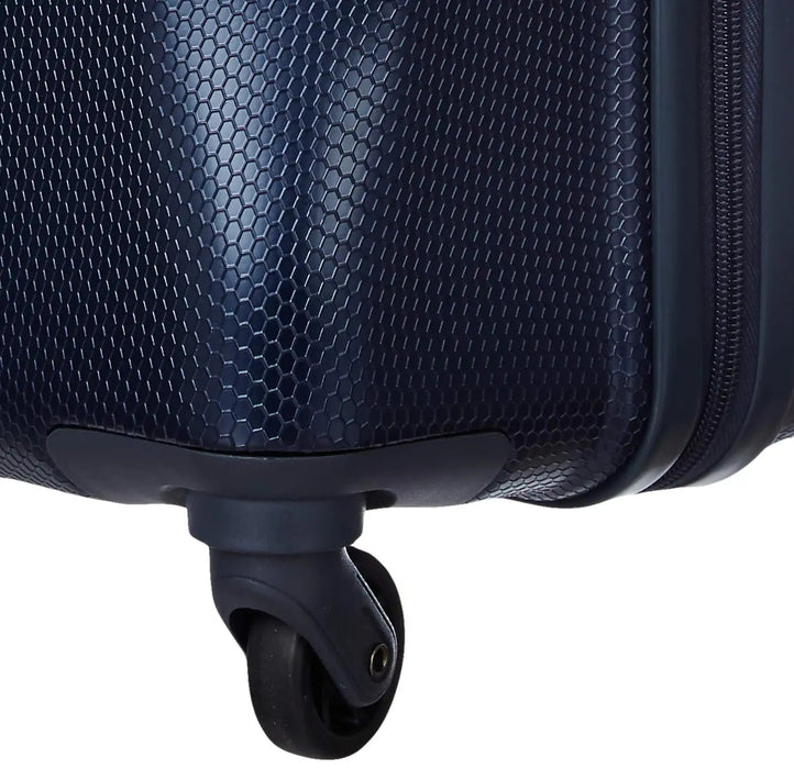 Misam ABS 66 cms Blue Hard Sided Medium Suitcase