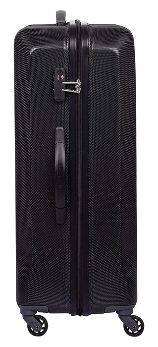 Misam ABS 66 cms Blue Hard Sided Medium Suitcase