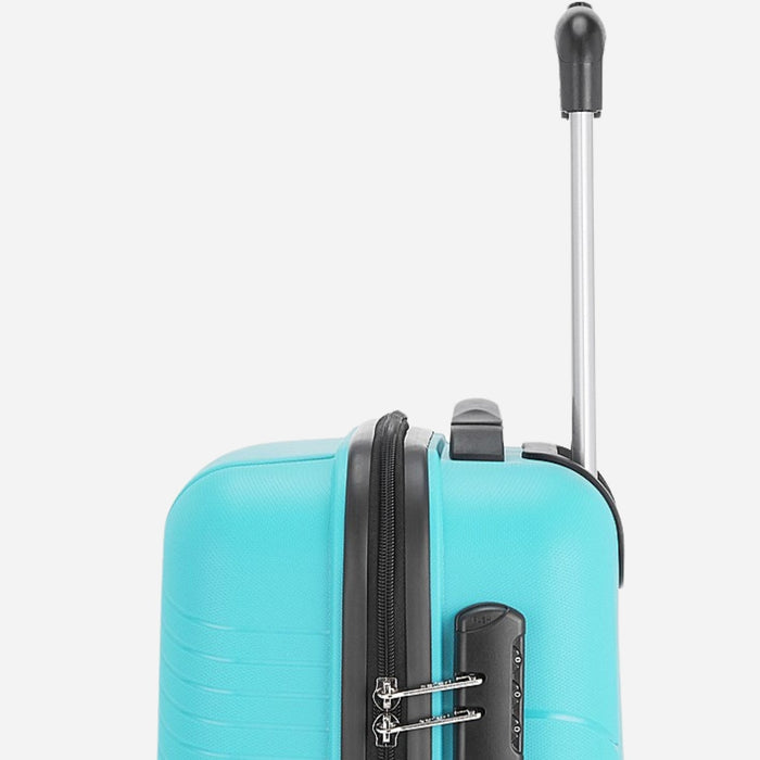 Safari Zolo Cyan Hard-Shell Dual-Wheel Trolley Bag for Effortless Travel