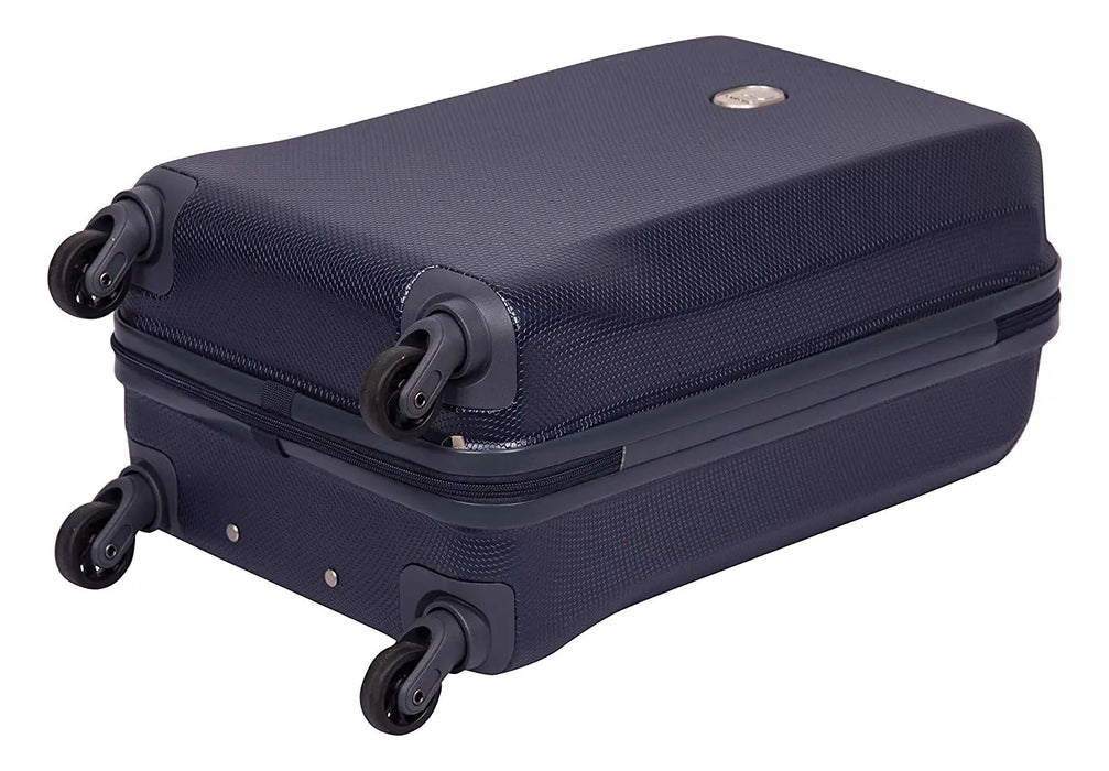 Misam ABS 66 cms Blue Hard Sided Medium Suitcase