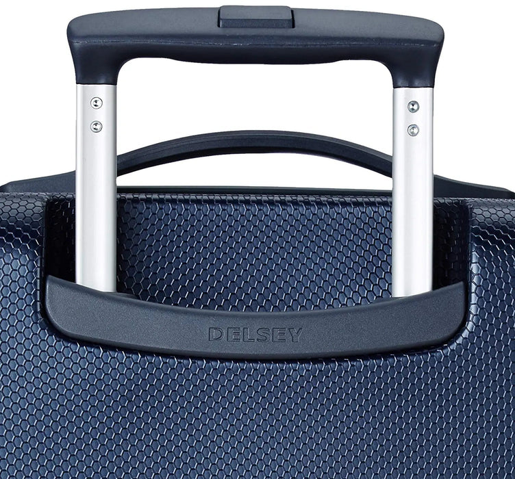 Misam ABS 66 cms Blue Hard Sided Medium Suitcase