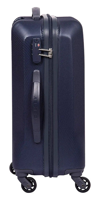 Misam ABS 66 cms Blue Hard Sided Medium Suitcase