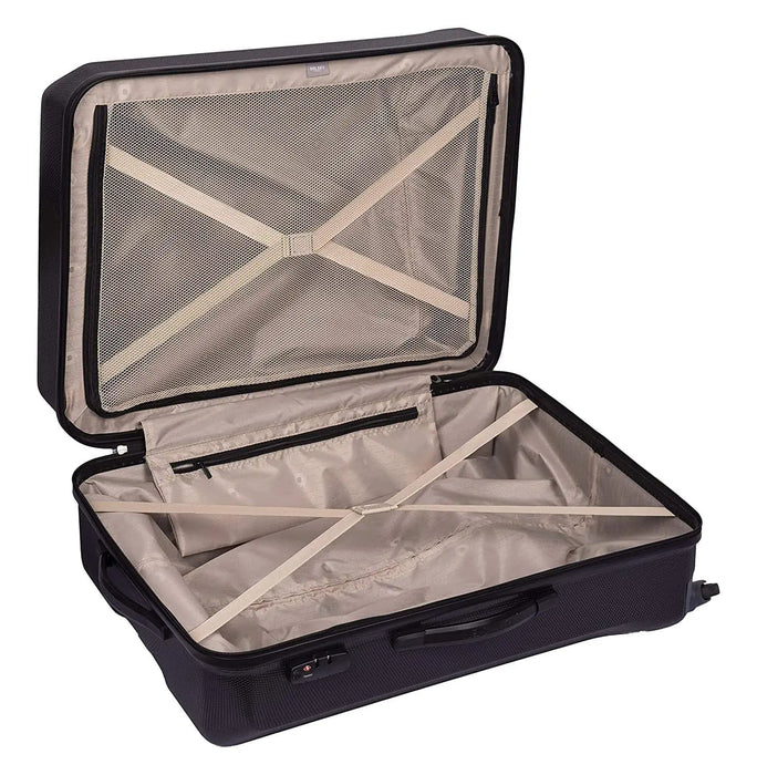 Misam ABS 66 cms Blue Hard Sided Medium Suitcase