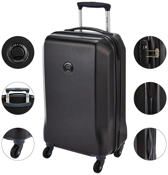 Misam ABS 66 cms Blue Hard Sided Medium Suitcase