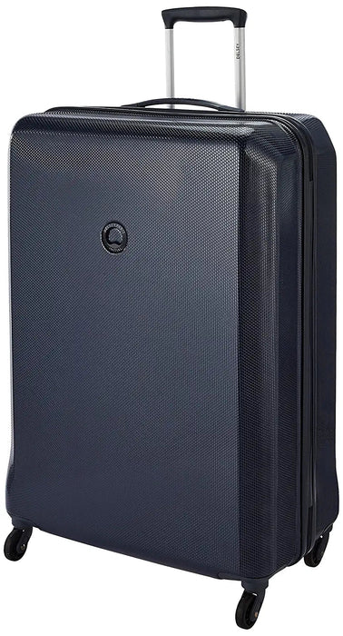 Misam ABS 66 cms Blue Hard Sided Medium Suitcase