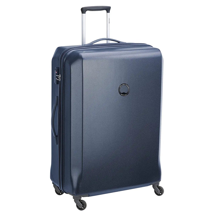 Misam ABS 66 cms Blue Hard Sided Medium Suitcase