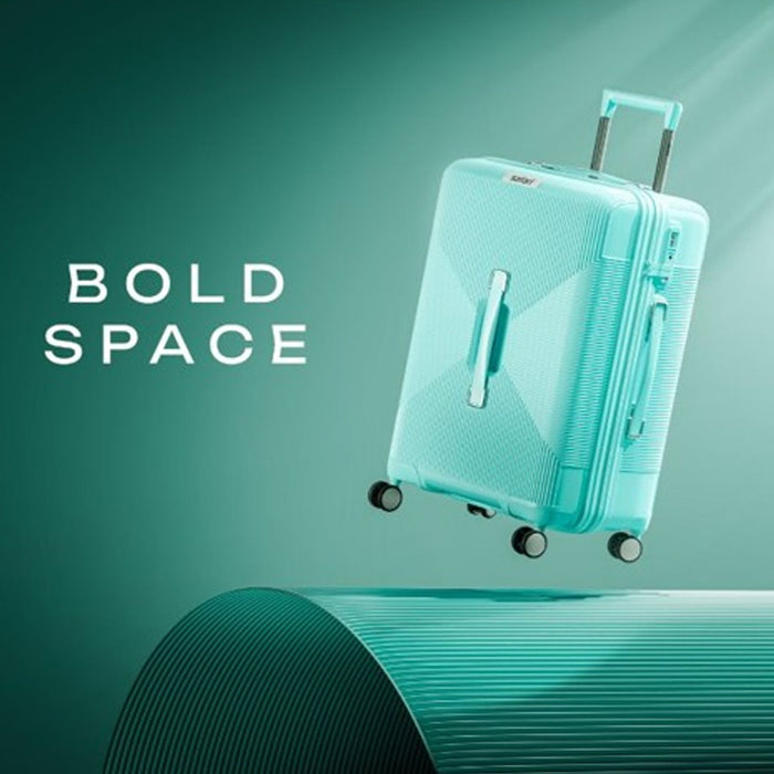 Secure Safari Trunk Hard Luggage: Anti-Theft Zipper, TSA Lock, Front Handle