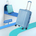 Safari Linea Pearl Blue Hardside Luggage: Durable Polycarbonate, Smooth Dual Wheels
