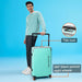 Oslo Durable Polycarbonate Luggage Set: Smooth Spinner Wheels, TSA Lock, Pastel Green