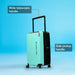 Oslo Durable Polycarbonate Luggage Set: Smooth Spinner Wheels, TSA Lock, Pastel Green