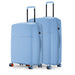 Krabi Lightweight Hard-Side Expandable Polypropylene Luggage Set Steel Blue
