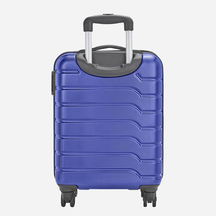 Safari Ozone Metallic Blue Hardside Luggage, Dual Wheels, Polycarbonate, Secure Lock