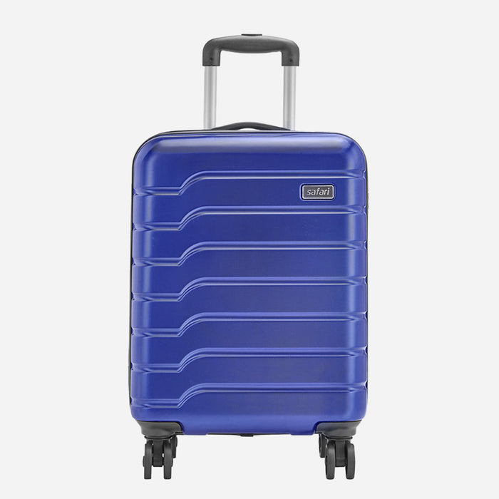 Safari Ozone Metallic Blue Hardside Luggage, Dual Wheels, Polycarbonate, Secure Lock