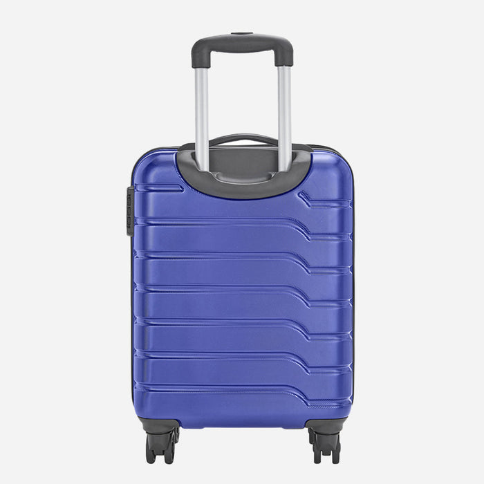 Safari Ozone Metallic Blue Hardside Luggage, Dual Wheels, Polycarbonate, Secure Lock