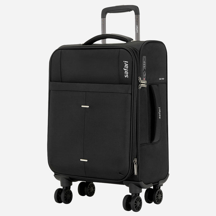 Safari Airpro Lightweight Expandable Soft Luggage Trolley Bag Dual Spinner Wheels