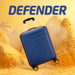 Safari Defender Blue Hard-Shell Luggage Combo: Small & Medium, TSA Lock, Dual Wheels