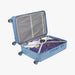 Safari Linea Pearl Blue Hardside Luggage: Durable Polycarbonate, Smooth Dual Wheels