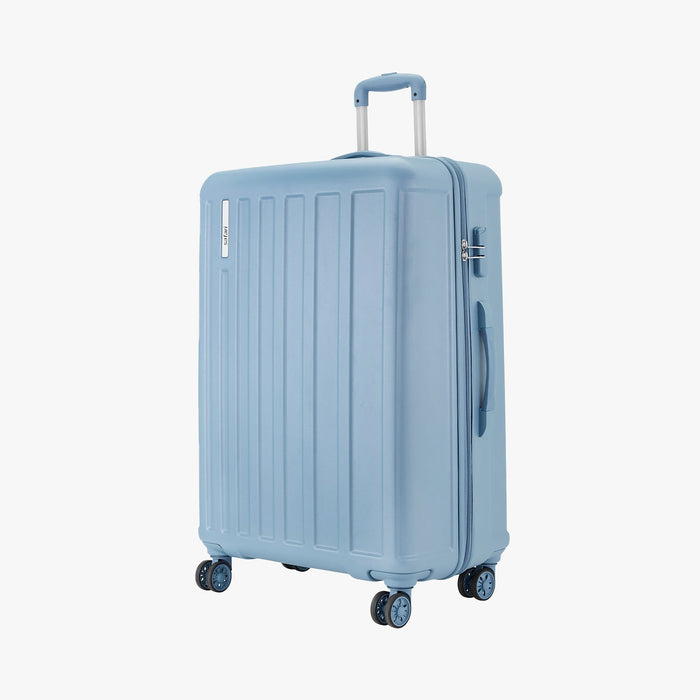 Safari Linea Pearl Blue Hardside Luggage: Durable Polycarbonate, Smooth Dual Wheels