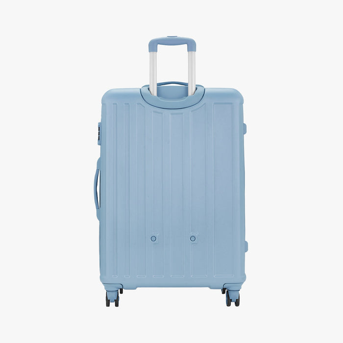 Safari Linea Pearl Blue Hardside Luggage: Durable Polycarbonate, Smooth Dual Wheels