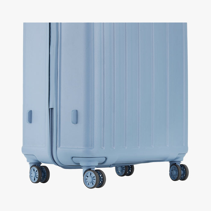 Safari Linea Pearl Blue Hardside Luggage: Durable Polycarbonate, Smooth Dual Wheels