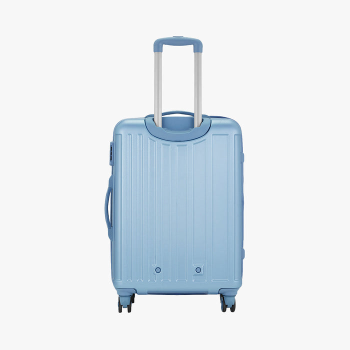 Safari Linea Pearl Blue Hardside Luggage: Durable Polycarbonate, Smooth Dual Wheels