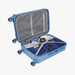 Safari Linea Pearl Blue Hardside Luggage: Durable Polycarbonate, Smooth Dual Wheels
