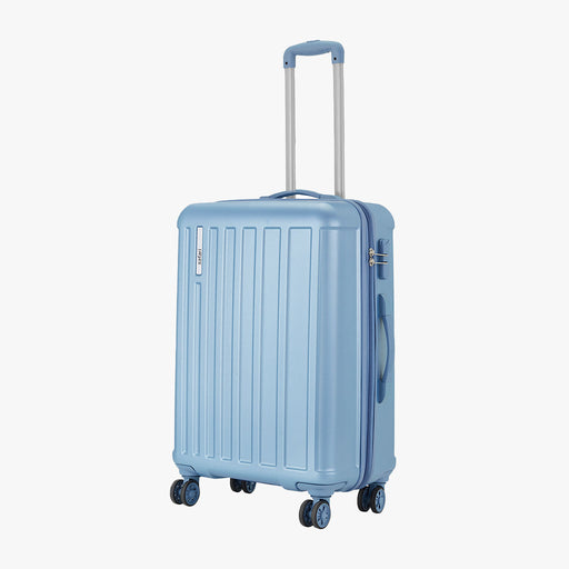 Safari Linea Pearl Blue Hardside Luggage: Durable Polycarbonate, Smooth Dual Wheels