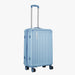 Safari Linea Pearl Blue Hardside Luggage: Durable Polycarbonate, Smooth Dual Wheels