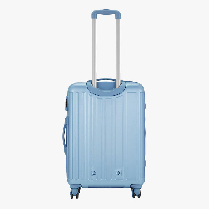 Safari Linea Pearl Blue Hardside Luggage: Durable Polycarbonate, Smooth Dual Wheels