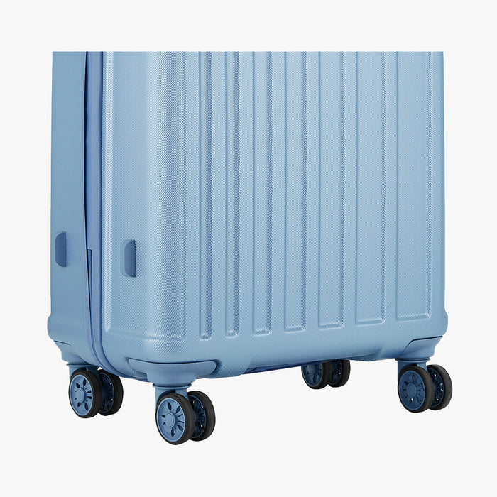 Safari Linea Pearl Blue Hardside Luggage: Durable Polycarbonate, Smooth Dual Wheels