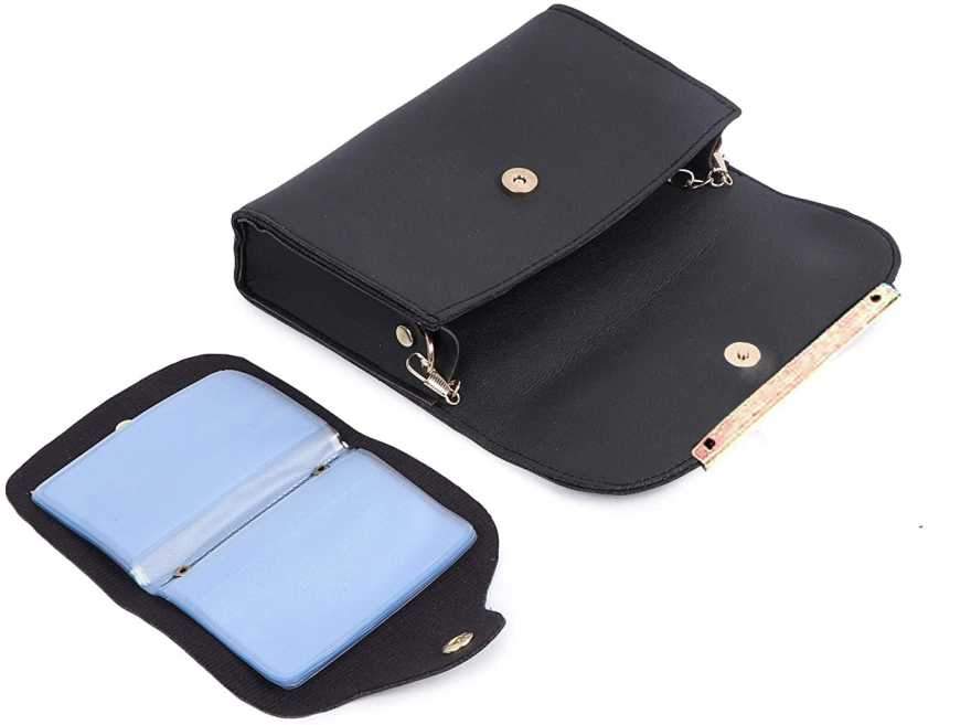 Women Black Hand-held Bag  (Pack of: 4)