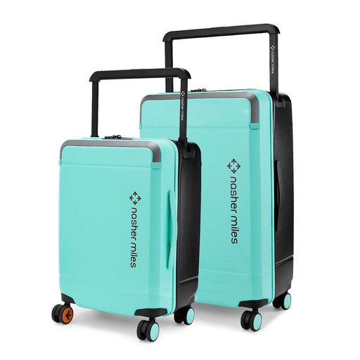 Oslo Durable Polycarbonate Luggage Set: Smooth Spinner Wheels, TSA Lock, Pastel Green